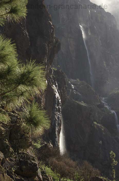 Wasserfälle oberhalb von San Nicolas auf Gran Canaria